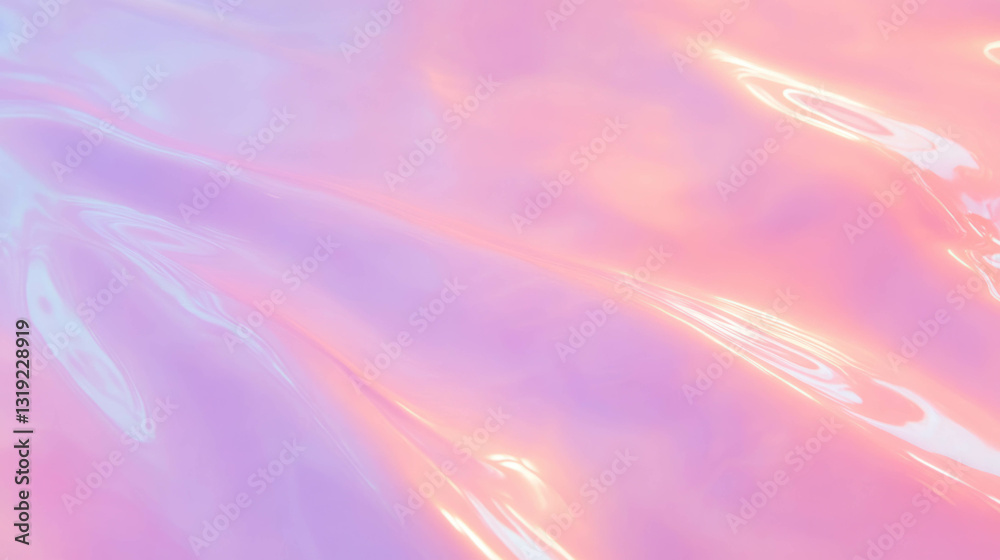 Poster Iridescent gradient wave background for creative design and art projects