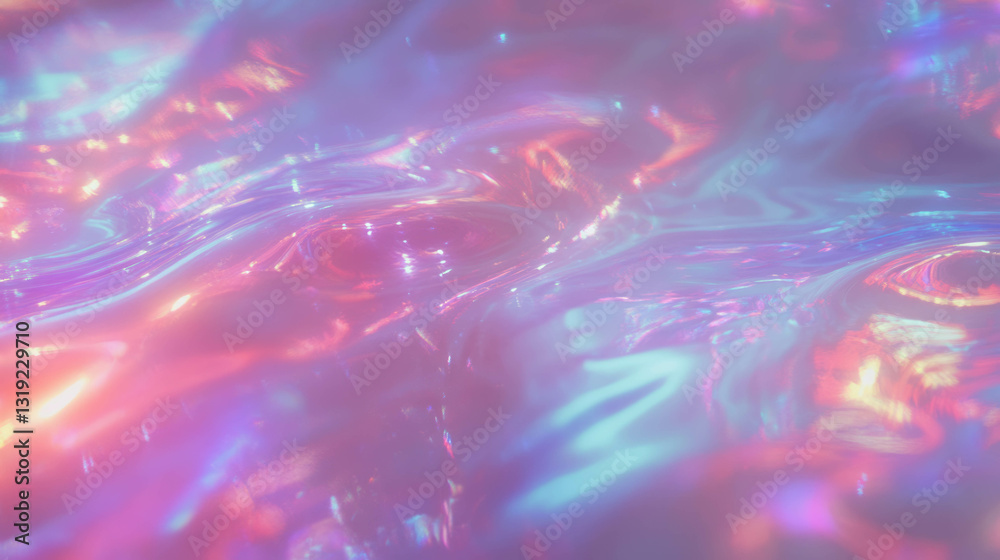 Poster vivid colorful overlay texture with iridescent glow for creative design uses