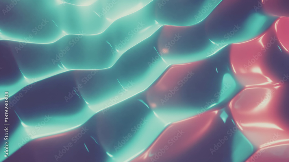 Poster crisp abstract background with vibrant colors and fluid waves in 16:9 ratio for modern design
