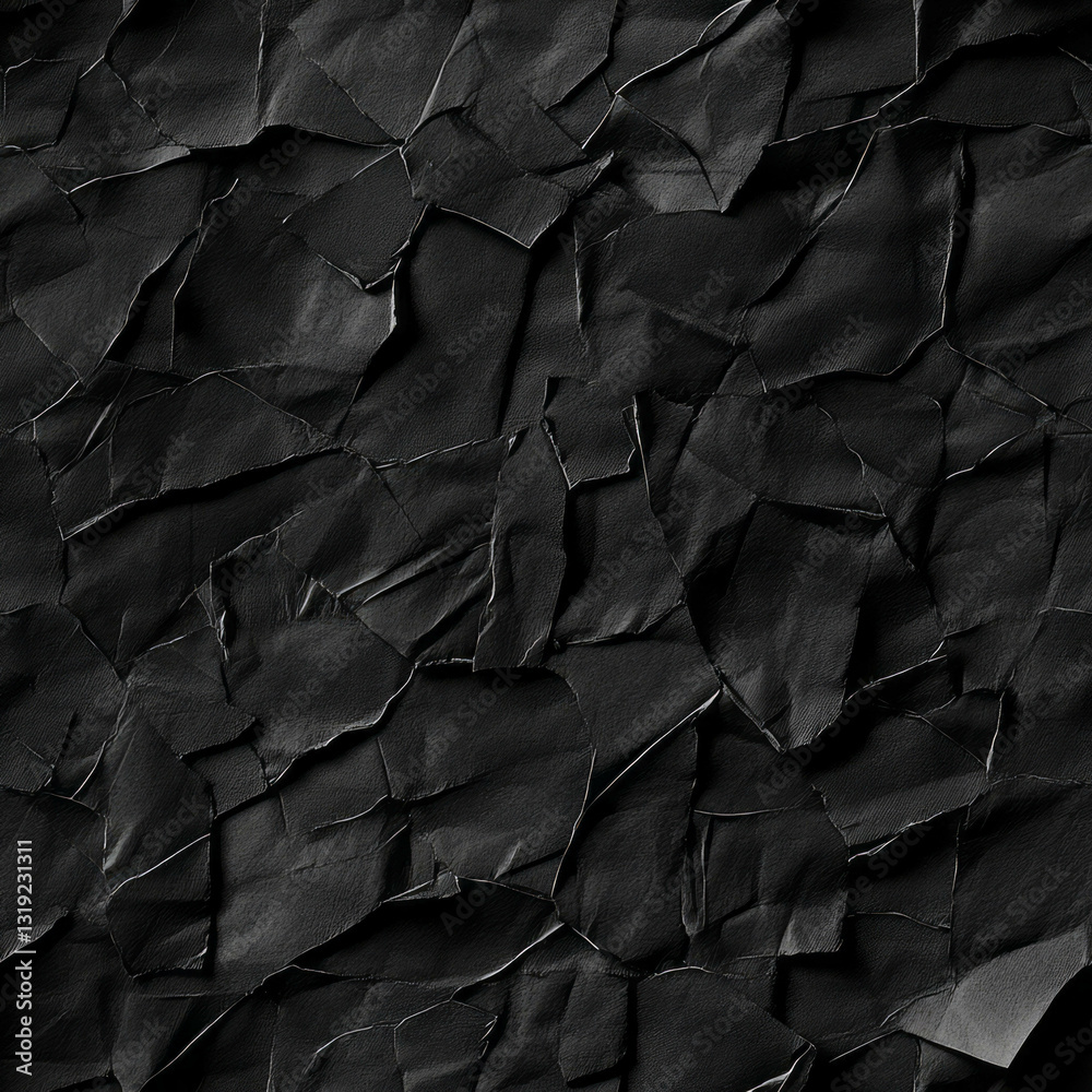 Aufkleber dark torn paper texture background for design and decor projects