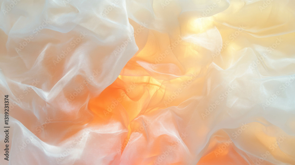 Poster Delicate abstract background with soft light and flowing textures for elegant design