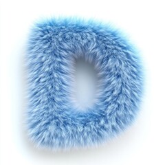 A Detailed Image Depicting a Soft and Fluffy Letter D