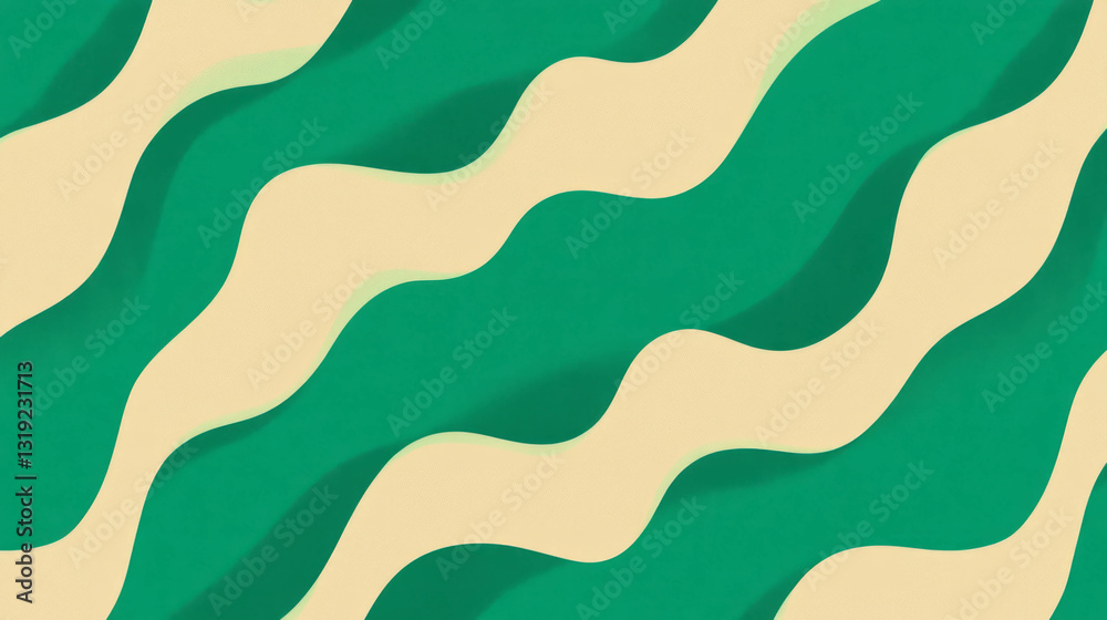 Aufkleber Elegant and simple wave pattern design for creative projects