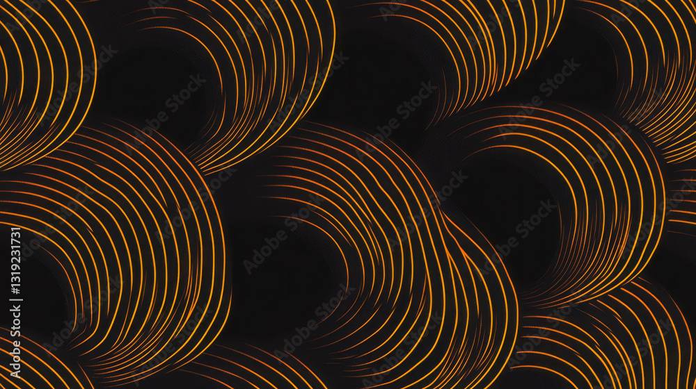 Poster Abstract pattern with elegant curves and chaotic lines for design background
