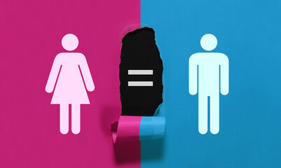 Gender Social Equality Icons Concept