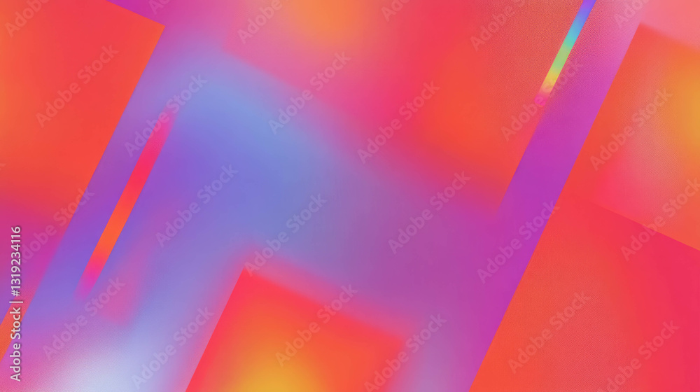 Poster futuristic abstract background with vibrant colors and chaotic patterns