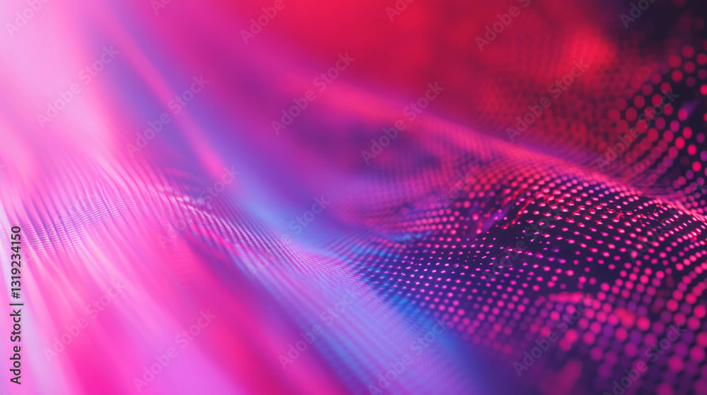 Poster Futuristic abstract chaos background with vibrant colors and dynamic patterns for creative design