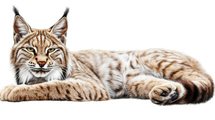 Naklejka premium bengal cat isolated on white background