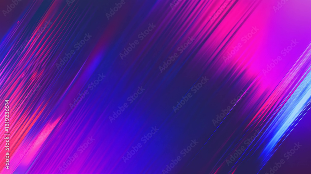 Poster Vivid abstract background with dynamic chaotic patterns in vivid neon colors