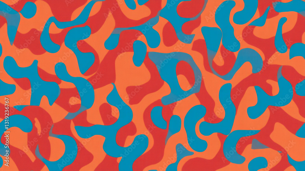 Aufkleber vibrant abstract chaos pattern with elegant and simple design for creative projects