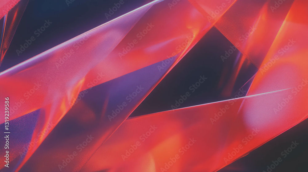 Aufkleber vibrant abstract geometric design with sharp overlays for modern backgrounds