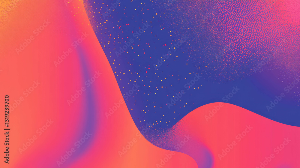 Poster vibrant abstract chaos in colorful artistic background design