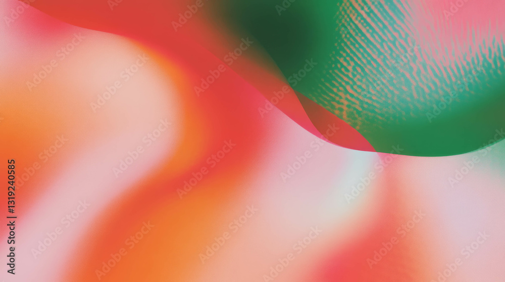 Poster vibrant abstract wave design in bold colors for dynamic backgrounds