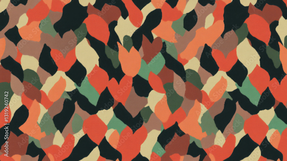 Poster Warm and elegant chaos pattern with bold abstract design for creative projects