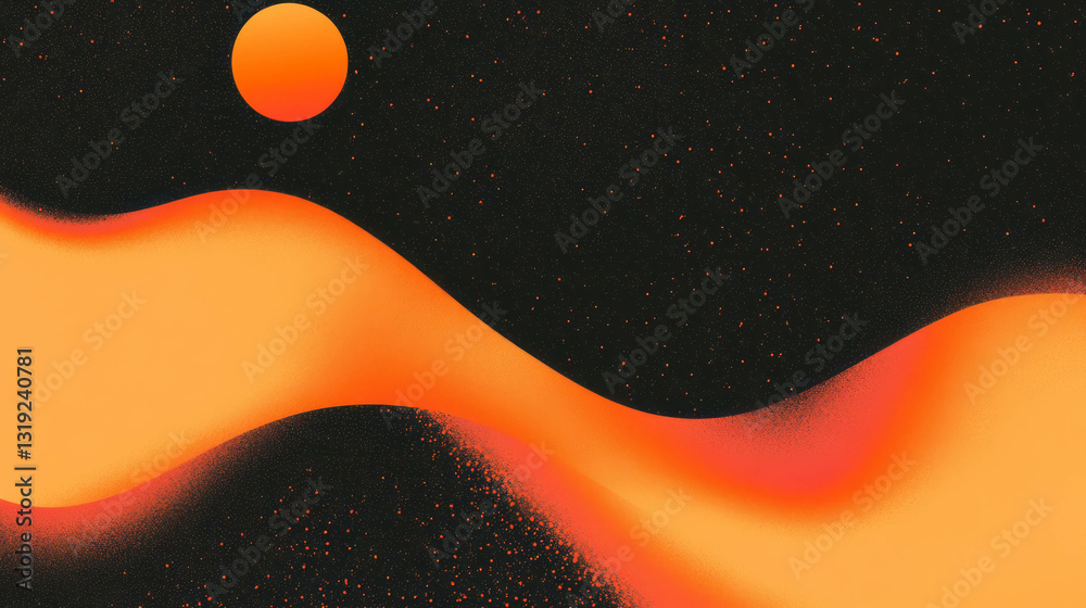 Poster vibrant warm abstract background design for creative projects