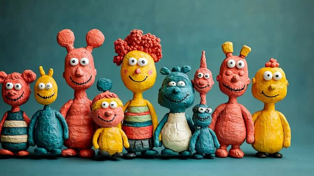 Cute 3D Toy Doll Characters for Holiday Decoration and Family Fun