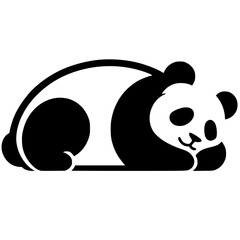 Sleeping panda silhouette © Breck