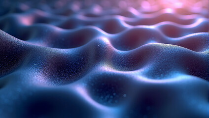 Obraz premium Blue 3D Wave Texture Design