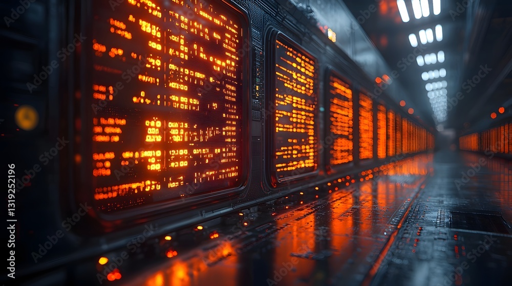 Poster ai powered fraud detection system monitoring real time financial transactions in high tech security 