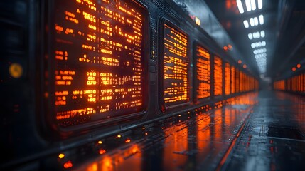 AI Powered Fraud Detection System Monitoring Real Time Financial Transactions in High Tech Security Center