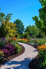 Floral Pathway in Garden
