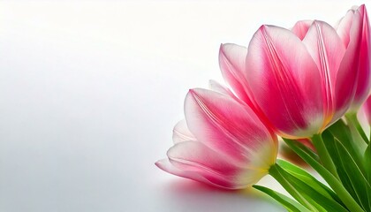 Fototapeta premium Spring flowers Pink tulips