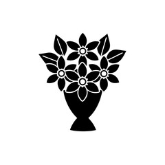 creative details bouquet icon Vector Illustration