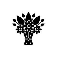 creative details bouquet icon Vector Illustration