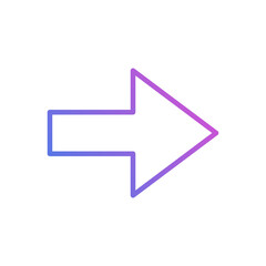 The next arrow vector icon, the flat design symbol.