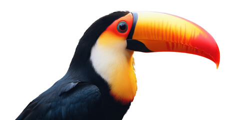Fototapeta premium A toucan isolated on white background.