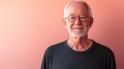 Obraz premium Portrait of a smiling senior man
