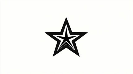 Obraz premium Abstract star graphic design, simple and modern, suitable for logos or web design