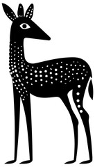 Deer vector illustration simple design