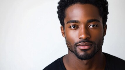 Handsome black man portrait