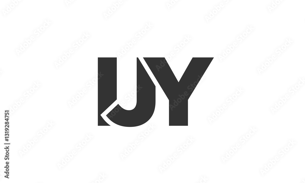 Fototapete ijy logo design template with strong and modern bold text. initial based vector logotype featuring s