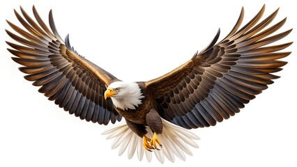 Obraz premium bald eagle isolated on white