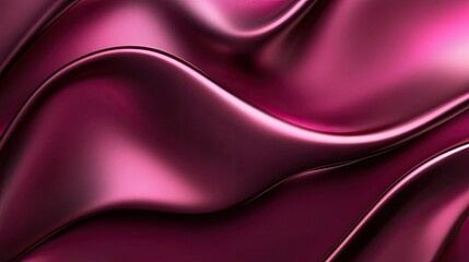 Obraz premium Abstract image of deep pink flowing fabric waves background texture