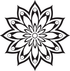 Fototapeta premium High-Resolution Peacock Silhouette Mandala Vector Design