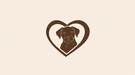 Chocolate Lab puppy heart love pet adoption