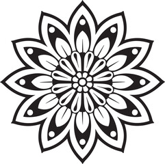 High-Resolution Peacock Silhouette Mandala Vector Design