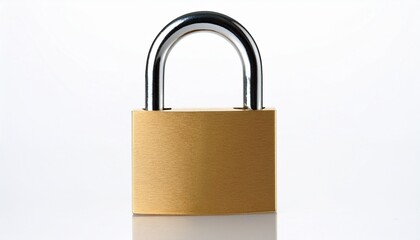 Fototapeta premium padlock isolated on white background