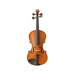 Fototapeta premium A classic stringed instrument, the violin, displayed against a dark background. A symbol of musical expression. A violin represents beauty and emotion.