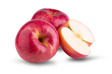 red apple isolated on a transparent background