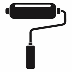 paint roller vector illustration
