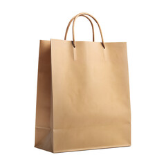 paper bag isolated on transparent background 