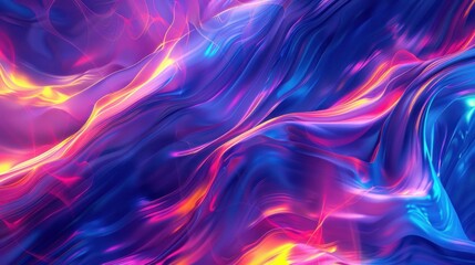 Obraz premium Abstract Vibrant Swirls: A Symphony of Color and Light
