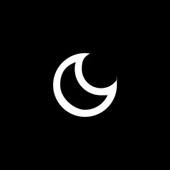 Fototapeta premium Crescent Moon Icon 