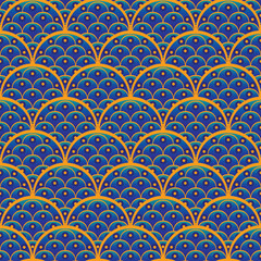 Elegant Oriental Vector Seamless Pattern Digital Paper – Intricate Floral and Geometric Design, Traditional Asian-Inspired Background, Luxury Textile, Wallpaper, Scrapbooking, Fabric Print, Decorative