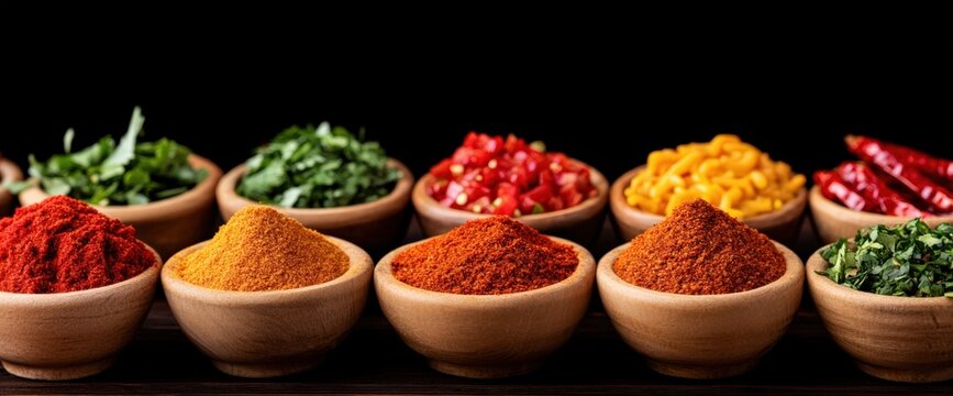 Colorful array of spices displayed in jars for diy taco seasoning blends to enhance flavor in home cooking