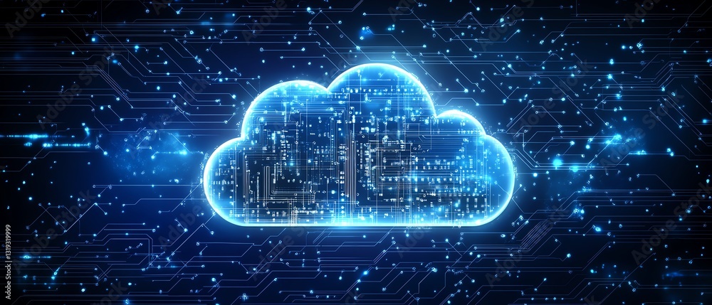 Aufkleber Concept of secure cloud computing